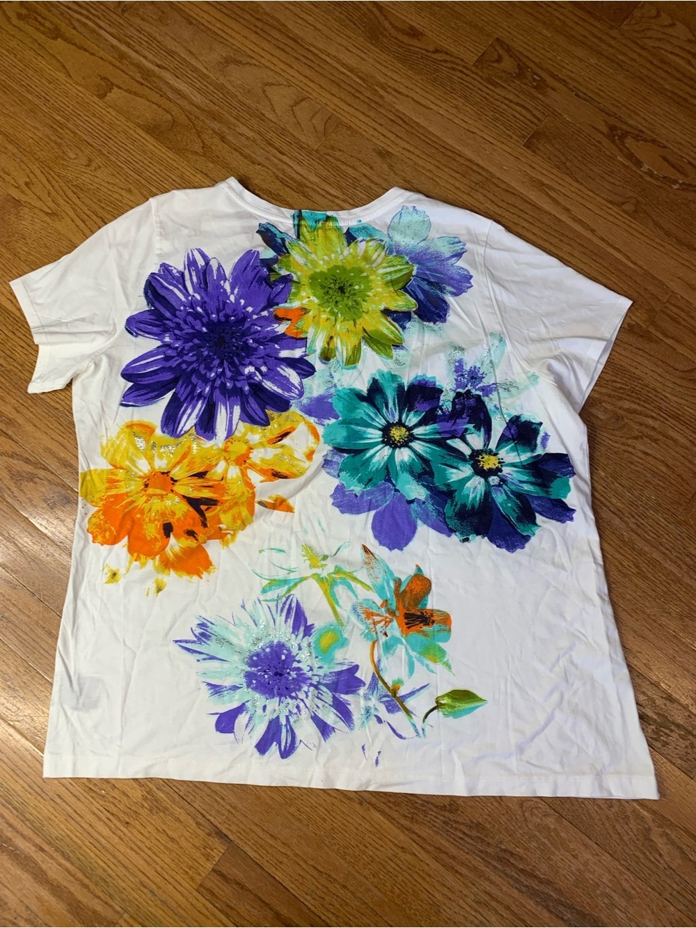 Style & Co. Sport Floral Graphic Tee - Plus Size 2X - Picture 3 of 7